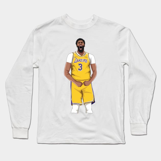 Anthony Davis Long Sleeve T-Shirt by xavierjfong